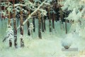 Wald im Winter Isaac Levitan Schneelandschaft
